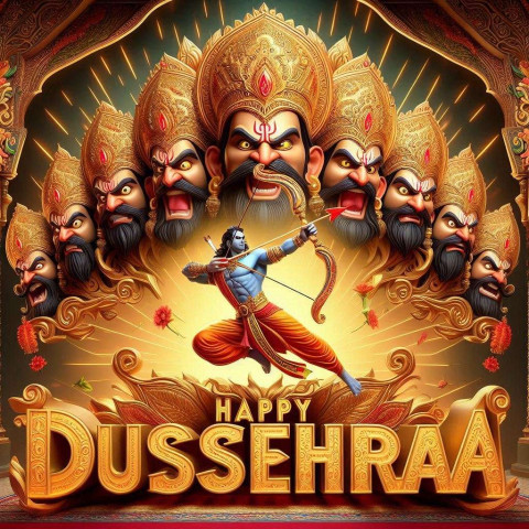 Happy Dussehra celebration pictures for snapchat