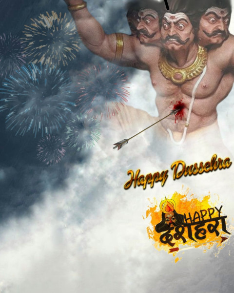 Happy Dussehra Editing Background Download HD