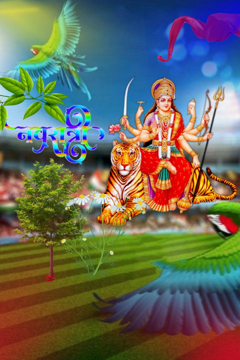 Happy Dussehra Navratri Durga Ji Background For Snapseed New