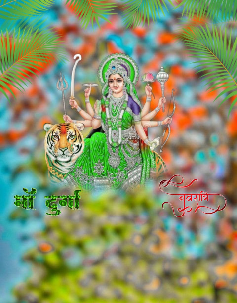 Happy Dussehra Navratri Durga Ji Editing Background for PicsArt