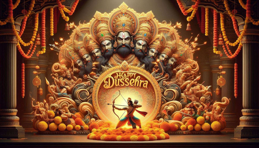 Happy Dussehra traditional celebration Images