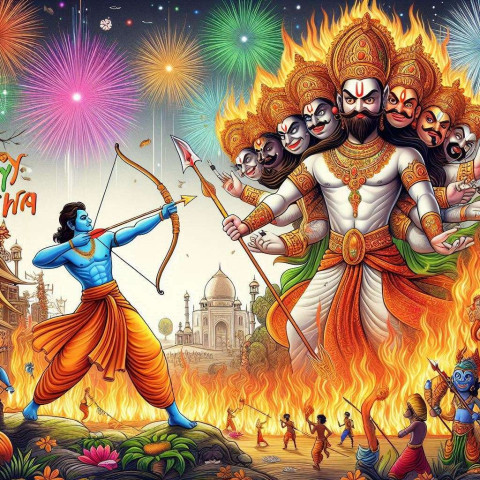 Happy Dussehra wishes Images with hd quality