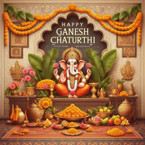 Happy Ganesh Chaturthi 2024 cute and fun social media photos