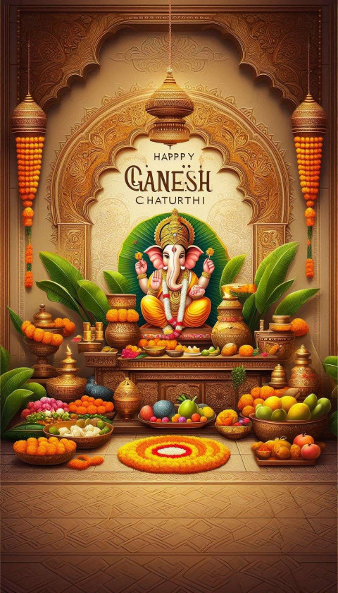 Happy Ganesh Chaturthi 2024 inspirational quotes with images