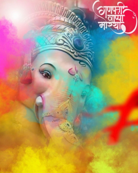 Happy Ganesh Chaturthi Background For Ganpati Bappa Morya Pic