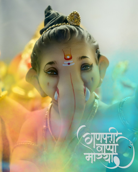 Happy Ganesh Chaturthi Cb Background For Picsart