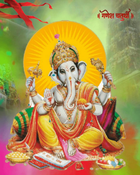 Happy Ganesh Chaturthi CB Background Full HD Download Pic