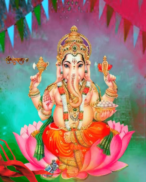 Happy Ganesh Chaturthi CB Photo Edit Background Download HD Pic