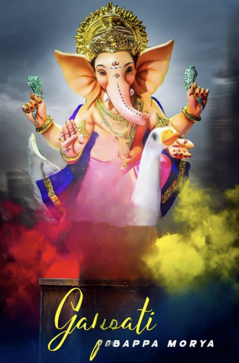 Happy Ganesh Chaturthi CB PicsArt Photo Editing Full HD Backgrounds