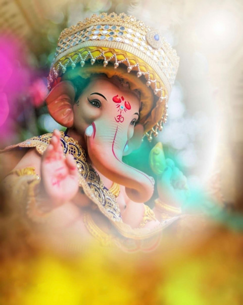 Happy Ganesh Chaturthi Editing Background Download