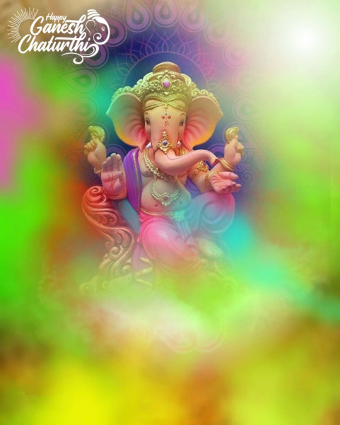 Happy Ganesh Chaturthi Editing Background HD Img