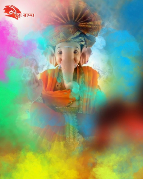 Happy Ganesh Chaturthi Editing Background HD New