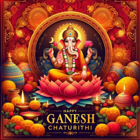 Happy Ganesh Chaturthi festival greetings images