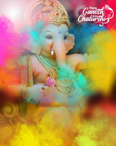 Happy Ganesh Chaturthi Photo Editing CB PicsArt New Background