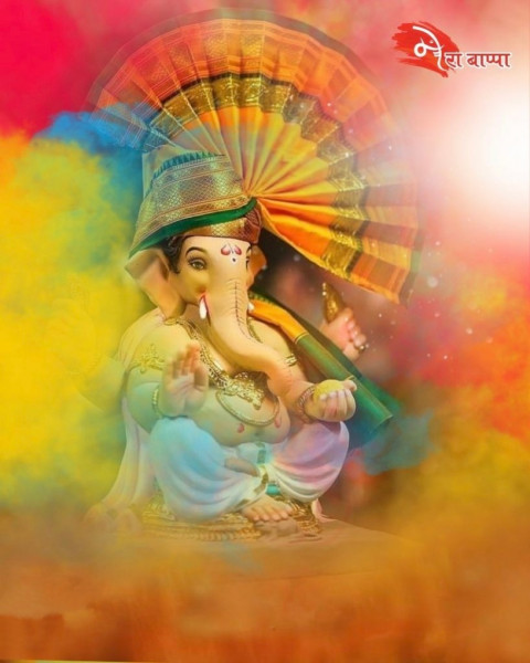 Happy Ganesh Chaturthi Photo Editing CB PicsArt New Background New
