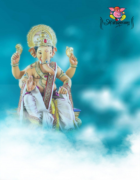 Happy Ganesh Chaturthi Sky CB Editing Background HD Download DP