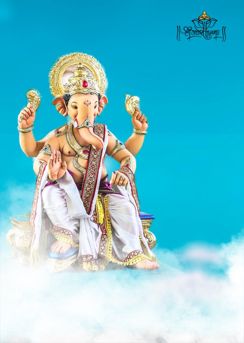 Happy Ganesh Chaturthi Sky CB Editing Background HD Download New