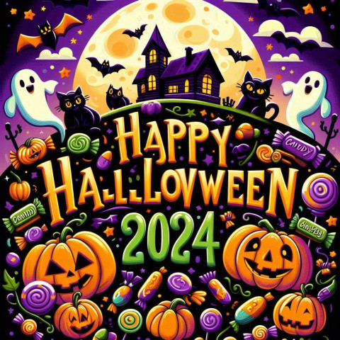 Happy Halloween 2024 greeting Images