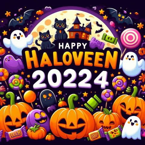 Happy Halloween 2024 scary pumpkin Wallpapers