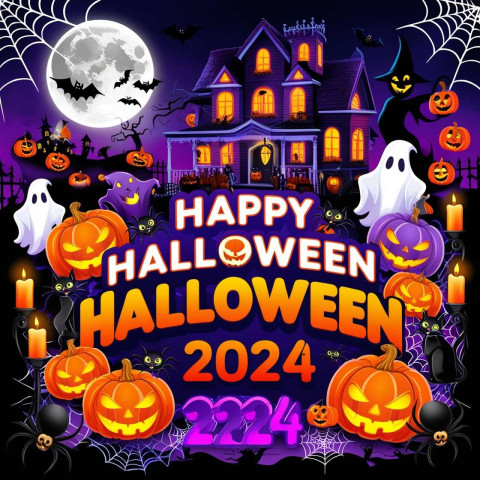 Happy Halloween 2024 witch themed Images