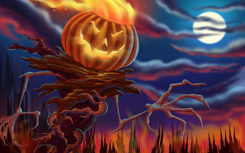 Happy Halloween Pumpkin Background Wallpapers