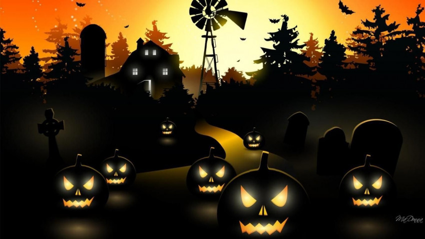 Happy Halloween Wishes Background Wallpapers