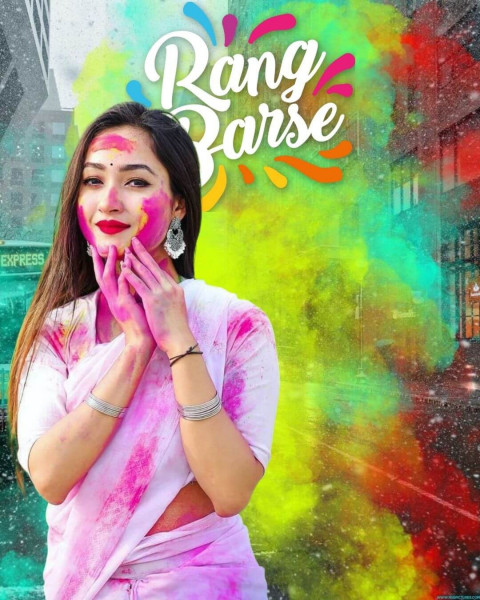Happy Holi Background For CB Picsart Photo Editing