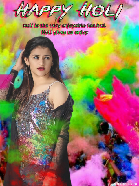Happy Holi Background For Editing With Girl Photoshop & Picsart