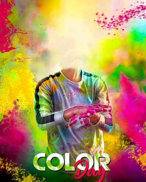 Happy Holi Background Without Head For CB Editing Full HD