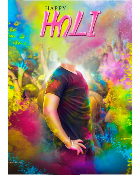 Happy Holi Background Without Head For CB Editing HD
