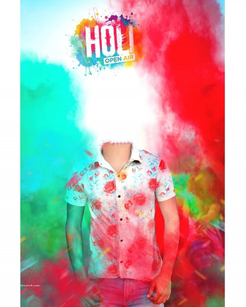 Happy Holi Background Without Head For CB Editing New