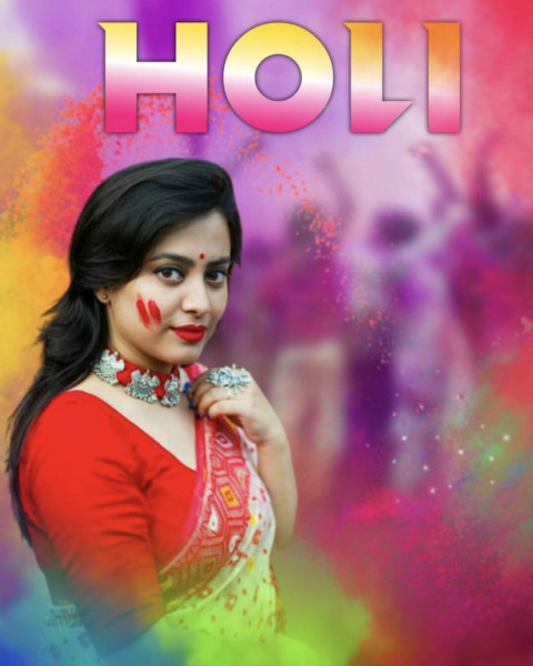 Happy Holi CB Editing Background With Girls Full HD