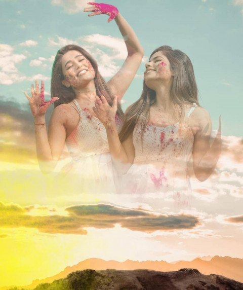 Happy Holi CB Picsart Background Download