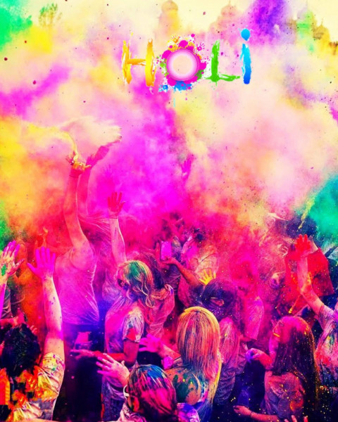 Happy Holi CB Picsart Background HD Download New