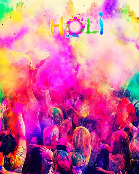 Happy Holi Cb Picsart Background With Public