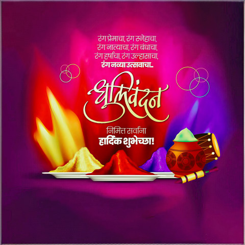 Happy Holi Celebration Background For Cb Editing Photo