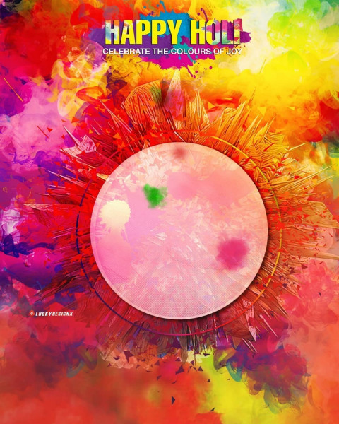 Happy Holi Celebration Photo Editing Background Hd