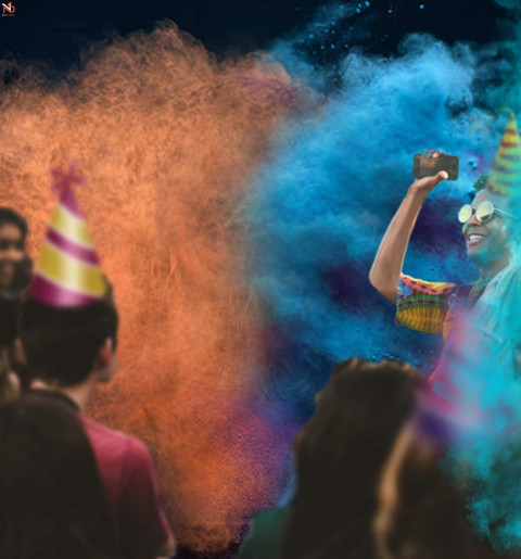 Happy Holi Color Rang Editing CB PicsArt Background For Photoshop
