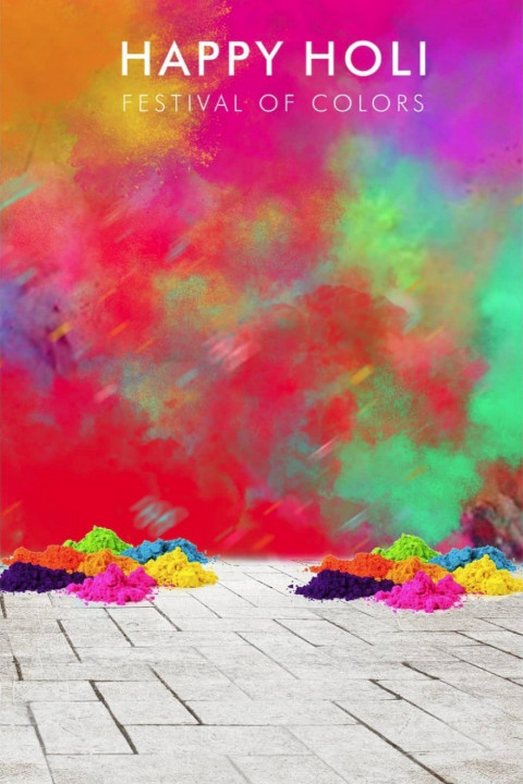 Happy Holi Colorful Background For Picsart & Photoshop Photo Editing