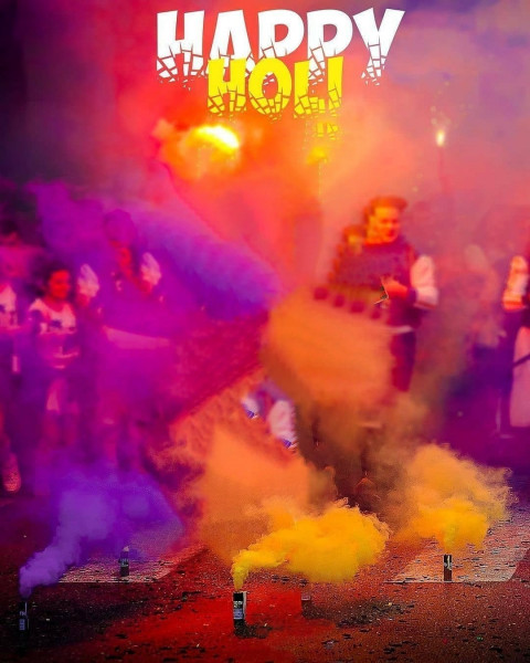 Happy Holi Colorful Background For Picsart & Photoshop Photo Editing