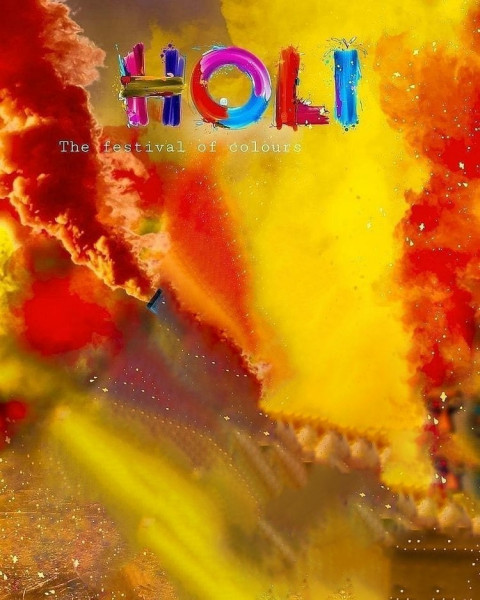 Happy Holi Colourful Cb Background HD For Photoshop & Picsart Editing