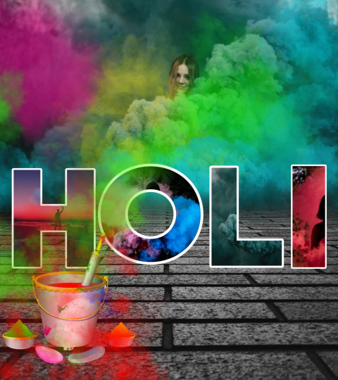 Happy Holi Colourful Cb Background HD For Photoshop & Picsart Editing