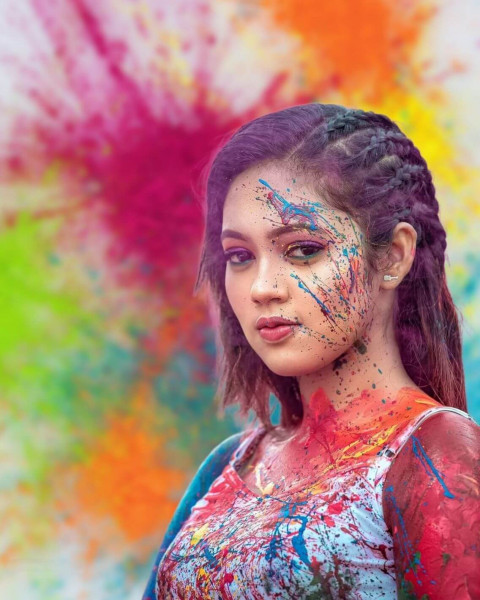Happy Holi Editing Background For CB Picsart