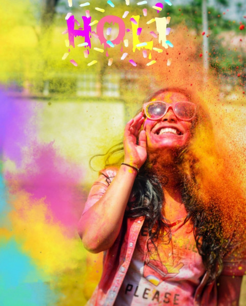 Happy Holi Editing CB Background Download For Photo Editing Girls