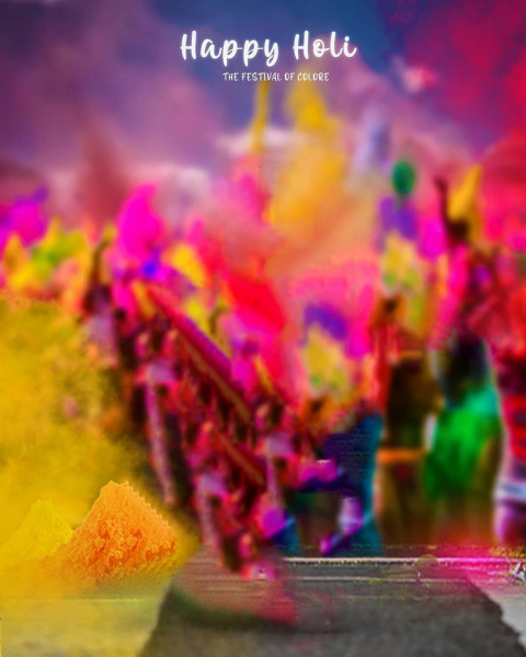 Happy Holi Festival Of Color Background
