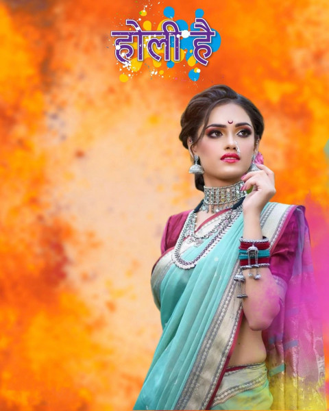 Happy Holi Photo Editing Background Download