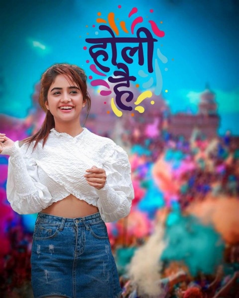 Happy Holi Photo Editing CB Background Download Free