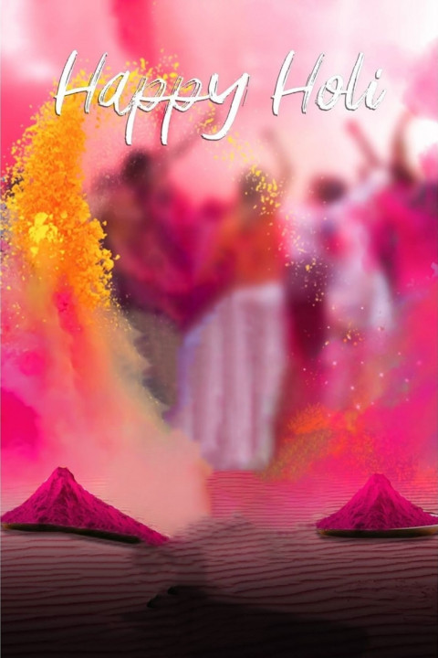 Happy Holi Photo Editing Colorful Background For Photoshop & Picsart