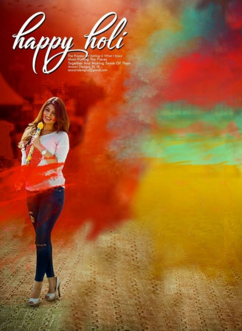 Happy Holi Photo Editing Colorful Background For Photoshop & Picsart