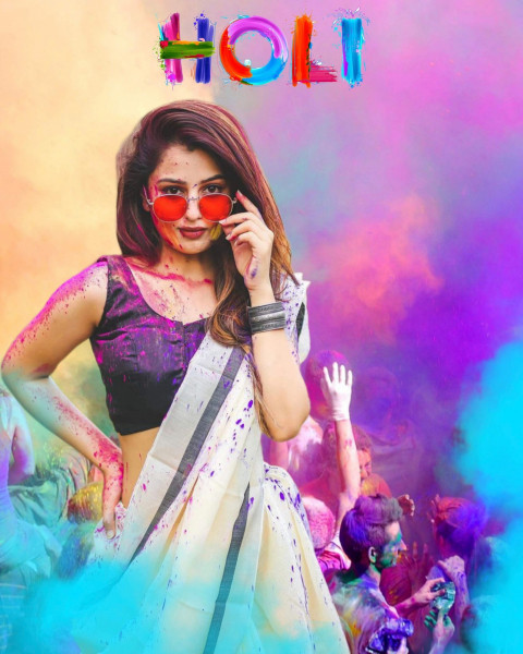 Happy Holi Photoshop Editing  Background Download Full HD